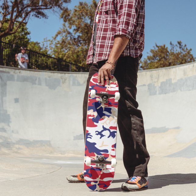 Skate 4 de Julho, Dia da Independência, Bege Camuflagem (Ao ar livre 2)