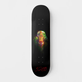 Skate 5280 caveira e máscara de gás