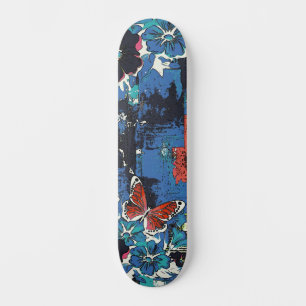 Skate A Arte Urbana Inspirou Girly Floral Butterfly