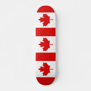 Skate A bandeira da folha de bordo de Canadá