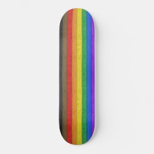 Skate A bandeira orgulho gay artística inclusiva de Sli
