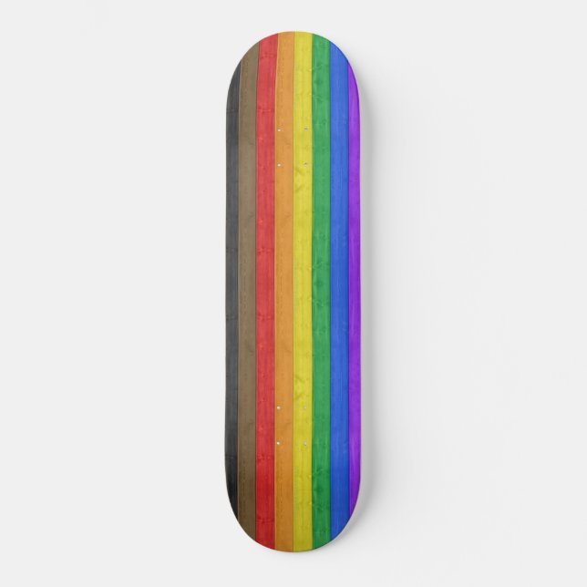 Skate A bandeira orgulho gay inclusiva de SlipperyJoe é  (Frente)