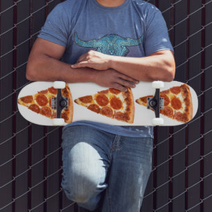Skate A fatia clássica de pizza de pepperoni SlipperyJoe