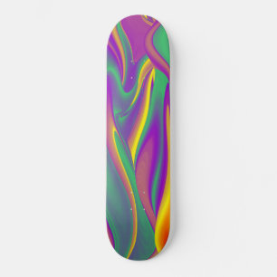 Skate A Mágica das Cores, Abstrato 3D Rainbowart