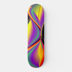 Skate A Mágica das Cores, Abstrato 3D Rainbowart