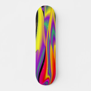 Skate A Mágica das Cores, Abstrato 3D Rainbowart