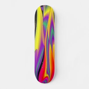 Skate A Mágica das Cores, Abstrato 3D Rainbowart