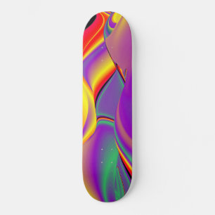 Skate A Mágica das Cores, Abstrato 3D Rainbowart