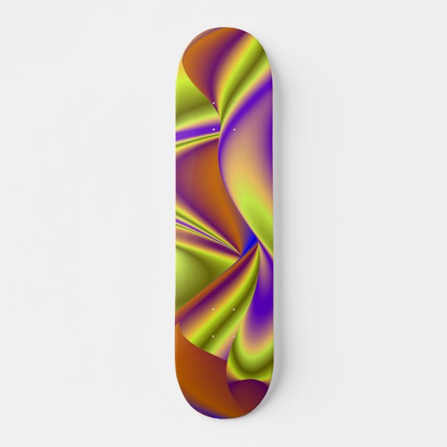Skate A Mágica do Verão, Abstrato 3D Art (Frente)