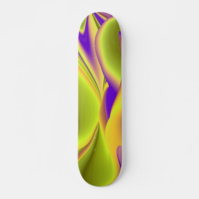 Skate A Mágica do Verão, Abstrato 3D Art (Frente)