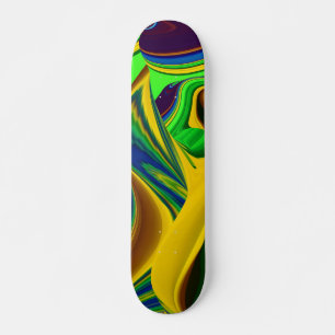 Skate A Mágica do Verão, Abstrato 3D Art