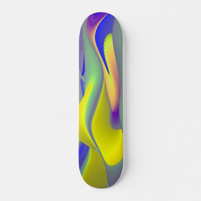 Skate A Mágica do Verão, Abstrato 3D Art (Frente)