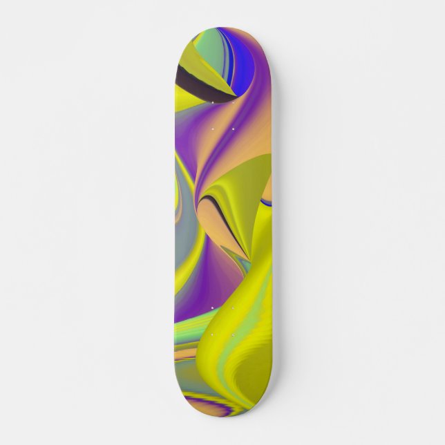Skate A Mágica do Verão, Abstrato 3D Art (Frente)