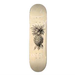 Skate Abacaxis da ilustração do abacaxi dos 1800s do