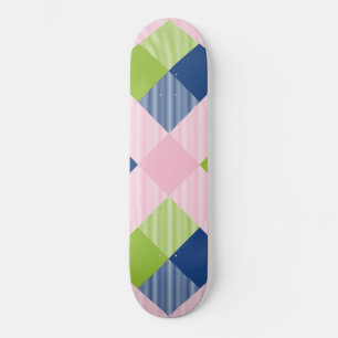 Skate Abstração Geométrica de Quadrado 18