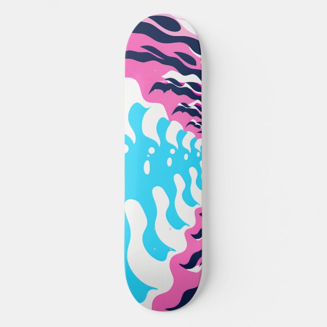 Skate Abstract Dream Wave – Vibrant Surreal Flow (Frente)