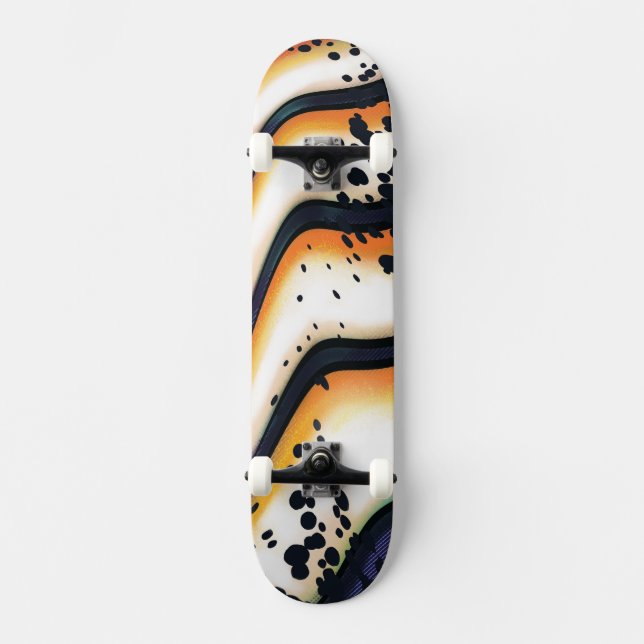 Skate Abstract Orange Flow – Modern Bold Graphic (Frente)