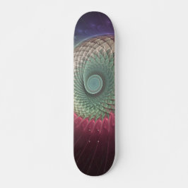 Skate Abstract Snail Colorful Modern Fractal Art