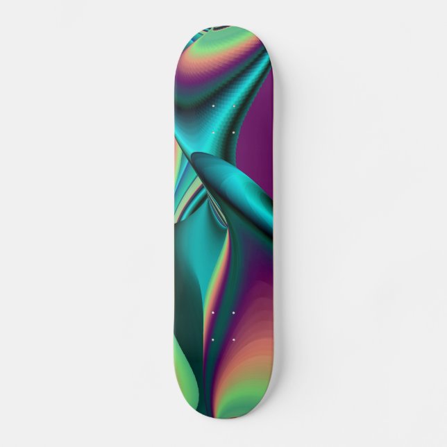 Skate Abstrakter Regenbogen (Frente)
