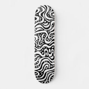 Skate Abstrato 041211v2 - Branco em preto