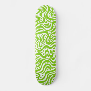 Skate Abstrato 041211v2 - Verde marciano em branco