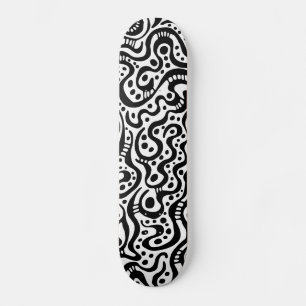 Skate Abstrato 041211v3 - Preto em branco