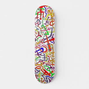 Skate ABSTRATO ARTBOARD (fundo branco)