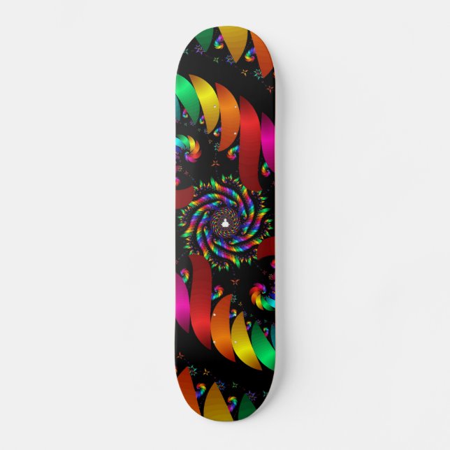 Skate Abstrato Color Swirl (Frente)