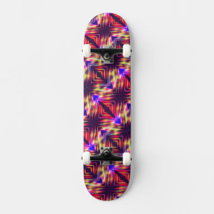 Skate Abstrato com linhas coloridas, travesseiro decorat
