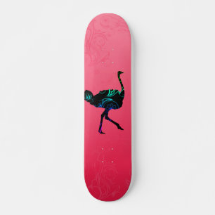Skate abstrato da avestruz