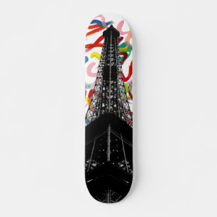 Skate abstrato da torre de Arte-Eiffel