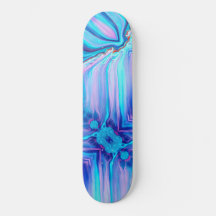 Abstrato de Arte Azul de Ombre Vibrante