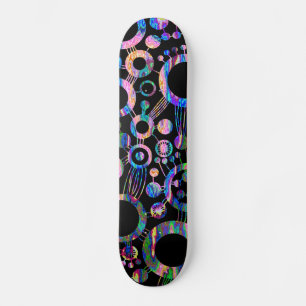 Skate Abstrato de árvore da vida - Tex colorido 03