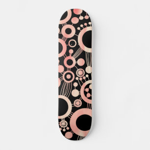 Skate Abstrato de árvore da vida - texto colorido 05