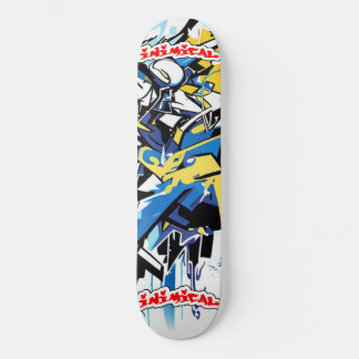 Skate Abstrato de Grafite de estilo selvagem