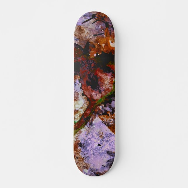 Skate Abstrato de mármore do Crystal Geode Quartz (Frente)