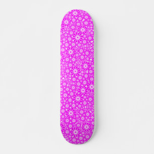 Skate Abstrato de roda estelar - Magenta em branco