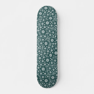 Skate Abstrato de roda estelar - Verde escuro em branco