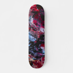 Skate Abstrato do Red Agate Crystal Geode
