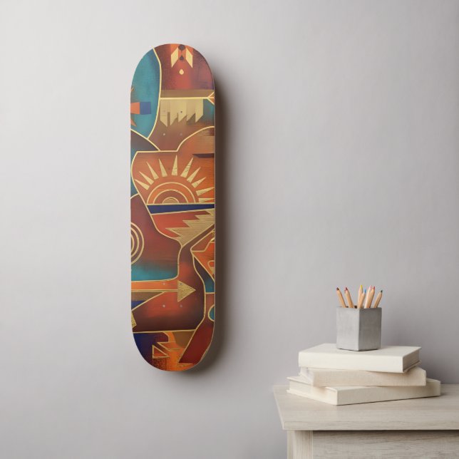 Skate Abstrato do Sudoeste (Arte de parede)