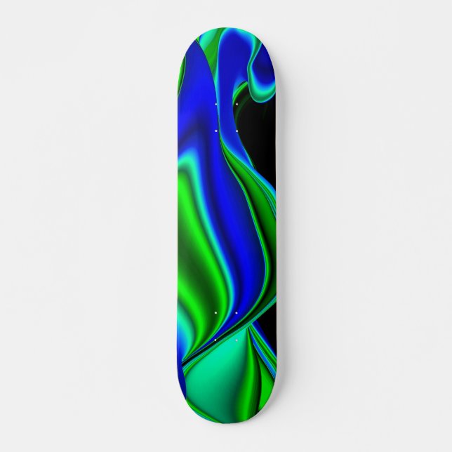 Skate Abstrato em azul verde (Frente)