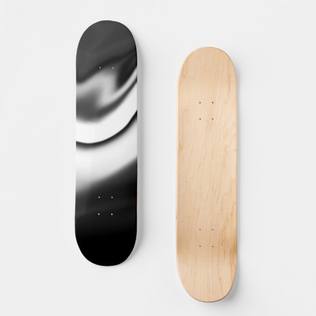 Skate Abstrato em preto e branco (Frente)