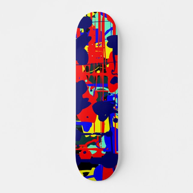 Skate Abstrato Expressionista 01 (Frente)