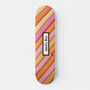 Skate Abstrato Geométrico Pastel Personalizado