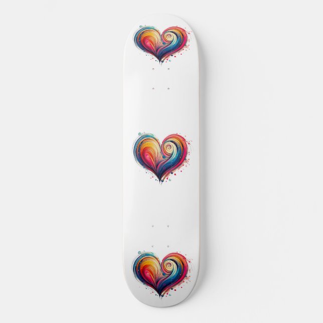 Skate Abstrato Heart (Frente)