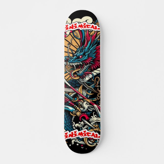 Skate Abstrato Inimical Japonês (Frente)