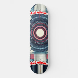 Skate Abstrato Japonês Minamlist Futurística Inimitada