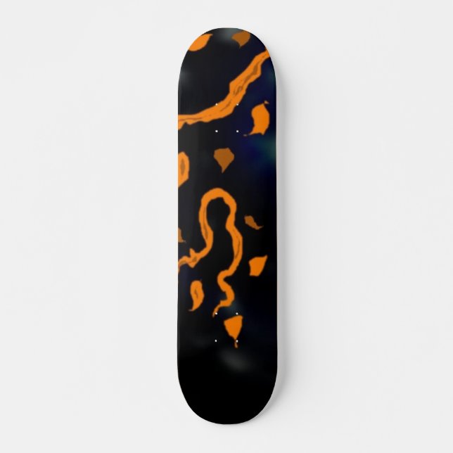 Skate Abstrato Laranja (Frente)