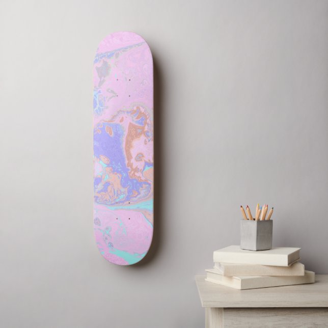 Skate Abstrato Marble (Arte de parede)