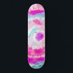 Skate Abstrato Moderno Pintura Branca Rosa Cor-de-Rosa<br><div class="desc">Esta abstrato e peça de arte moderna é perfeita para o hipster da moda. Apresenta um padrão de cor-de-gravata, moderno e pintado à mão, rosa, azul, roxo e branco. É boêmico, legal e único! ***NOTA DE DESIGN IMPORTANTE: Para qualquer solicitação de design personalizada, como solicitações de correspondência de produtos, alterações...</div>